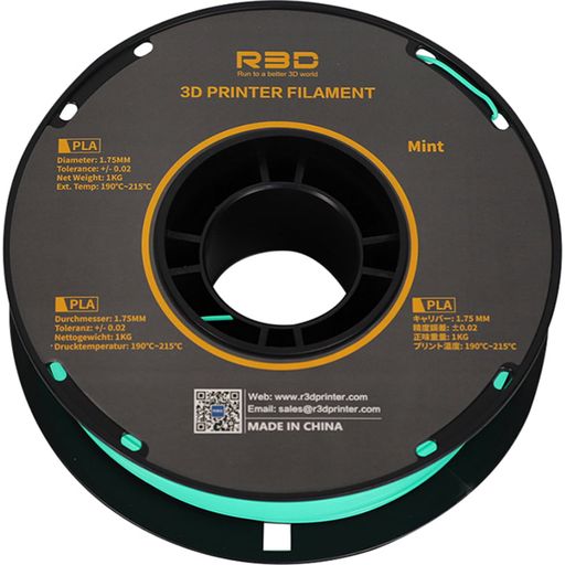 R3D PLA Mint Green - 1.75 mm / 1000 g