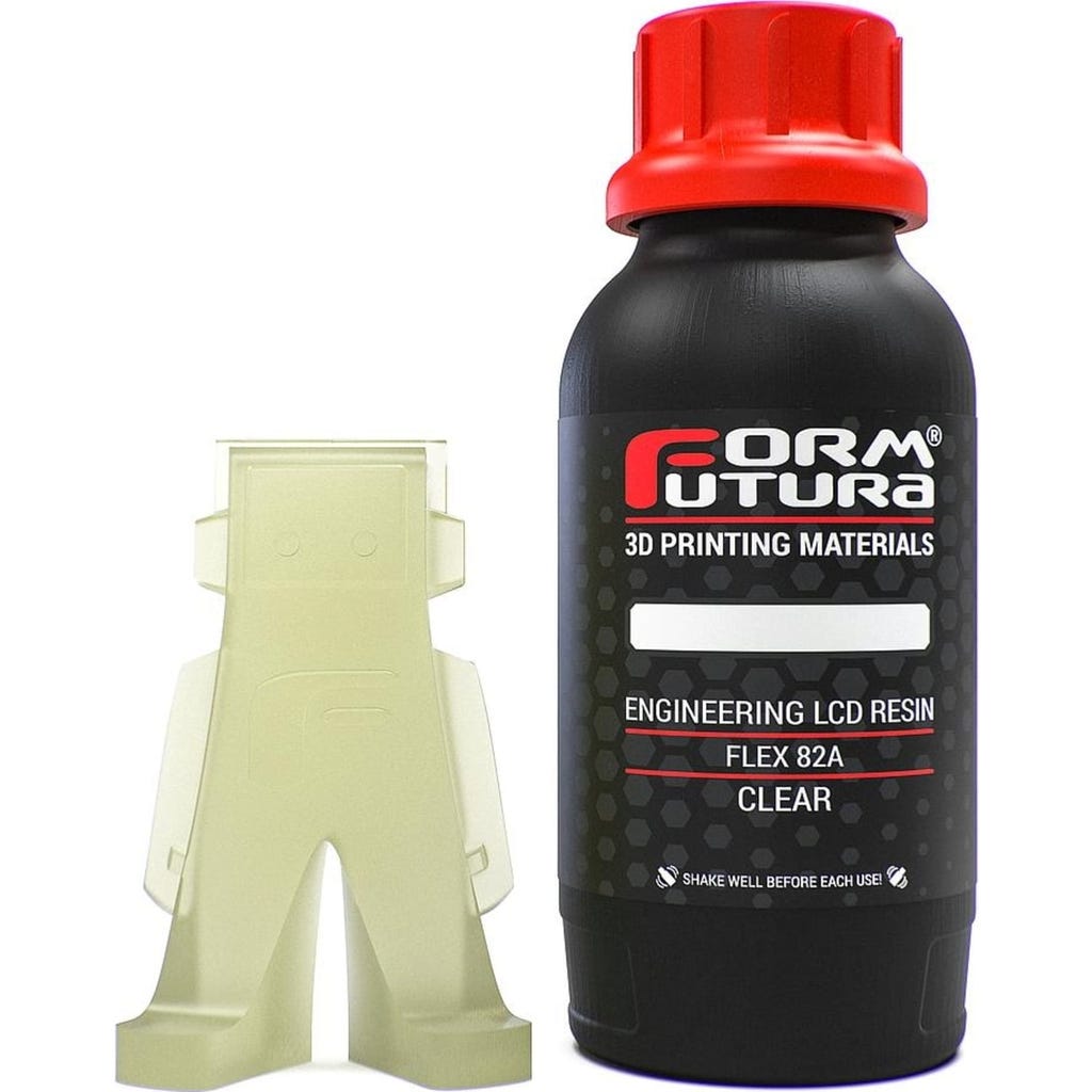 FormFutura Engineering LCD Series Flex 82A Resin Clear, 500 g - 3DJake ...