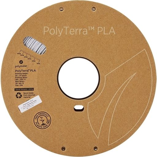 Polymaker PolyTerra PLA Marble White - 1,75 mm/1000 g