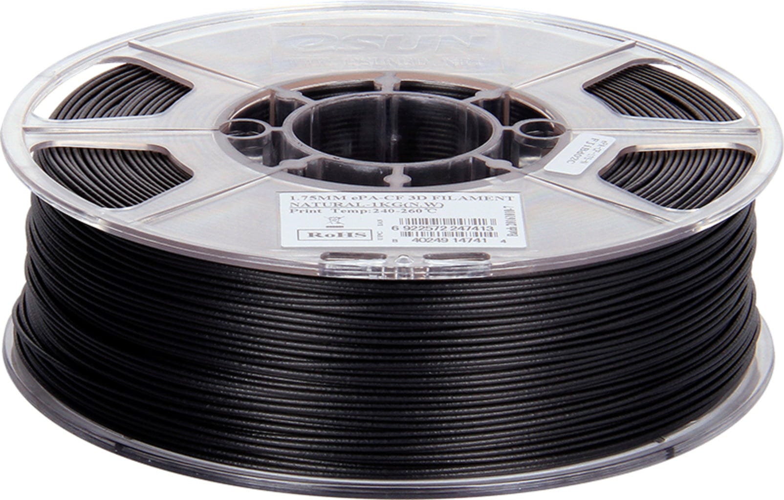 eSUN PA-CF Filament 1kg, Black