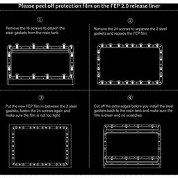 Elegoo FEP Film 2.0 - Set of 5 - Saturn