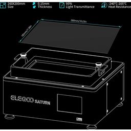 Elegoo FEP folija 2.0, 5-delni set - Saturn