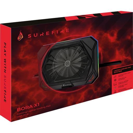 SureFire Bora X1 Gaming-Laptop-Kühlpad mit RGB - 1 Stk