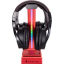 Podwójny stojak na słuchawki do gier Vinson N1 z podświetleniem RGB - Red