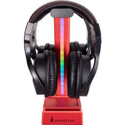 Vinson N1 - Soporte de Auriculares para Juegos Dual Balance con RGB - Rojo