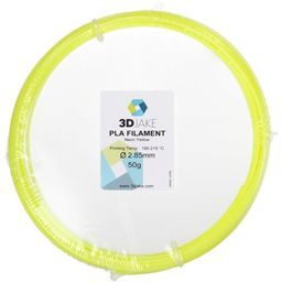 3DJAKE PLA Neon Yellow - Vzorek 50g