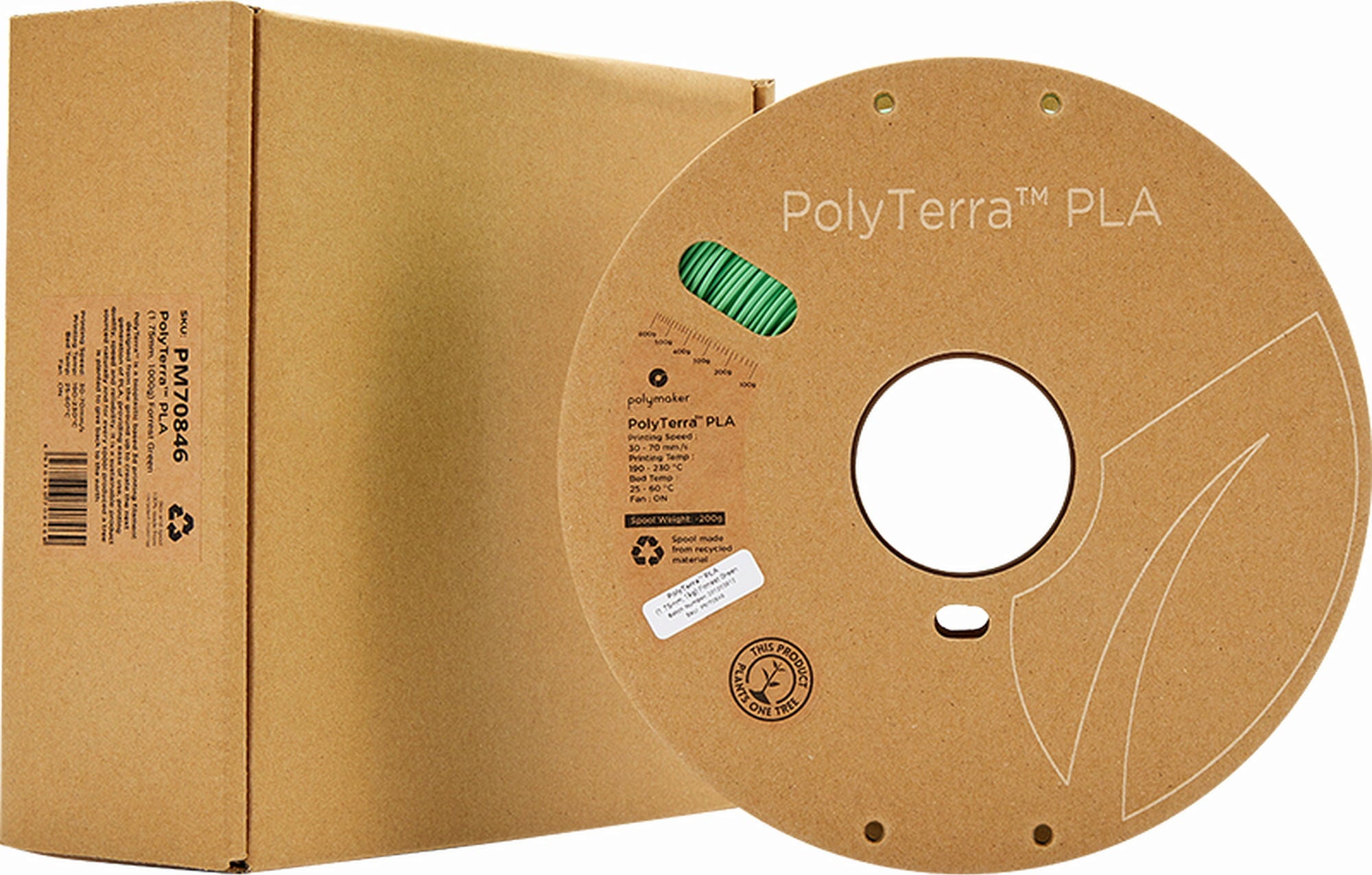 Polymaker PolyTerra PLA Forest Green - 1.75 mm / 1000 g