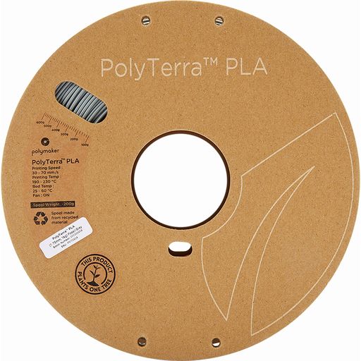 Polymaker PolyTerra PLA Fossil Grey - 1,75 mm / 1000 g