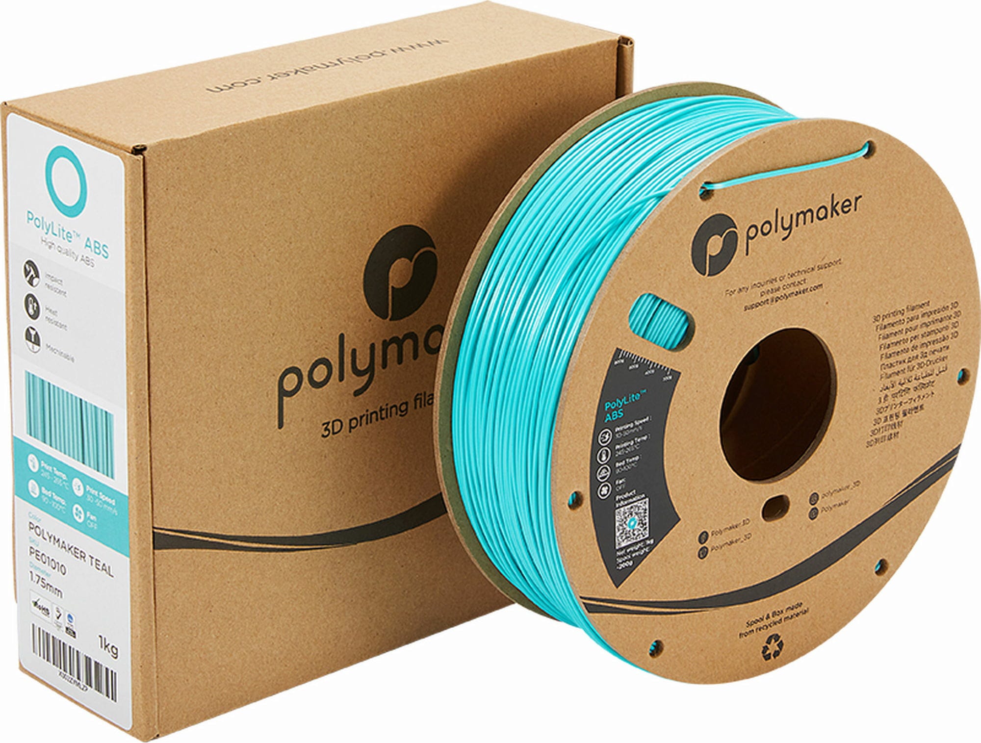 Polymaker ABS Turquoise - 1,75 mm - Bild 3