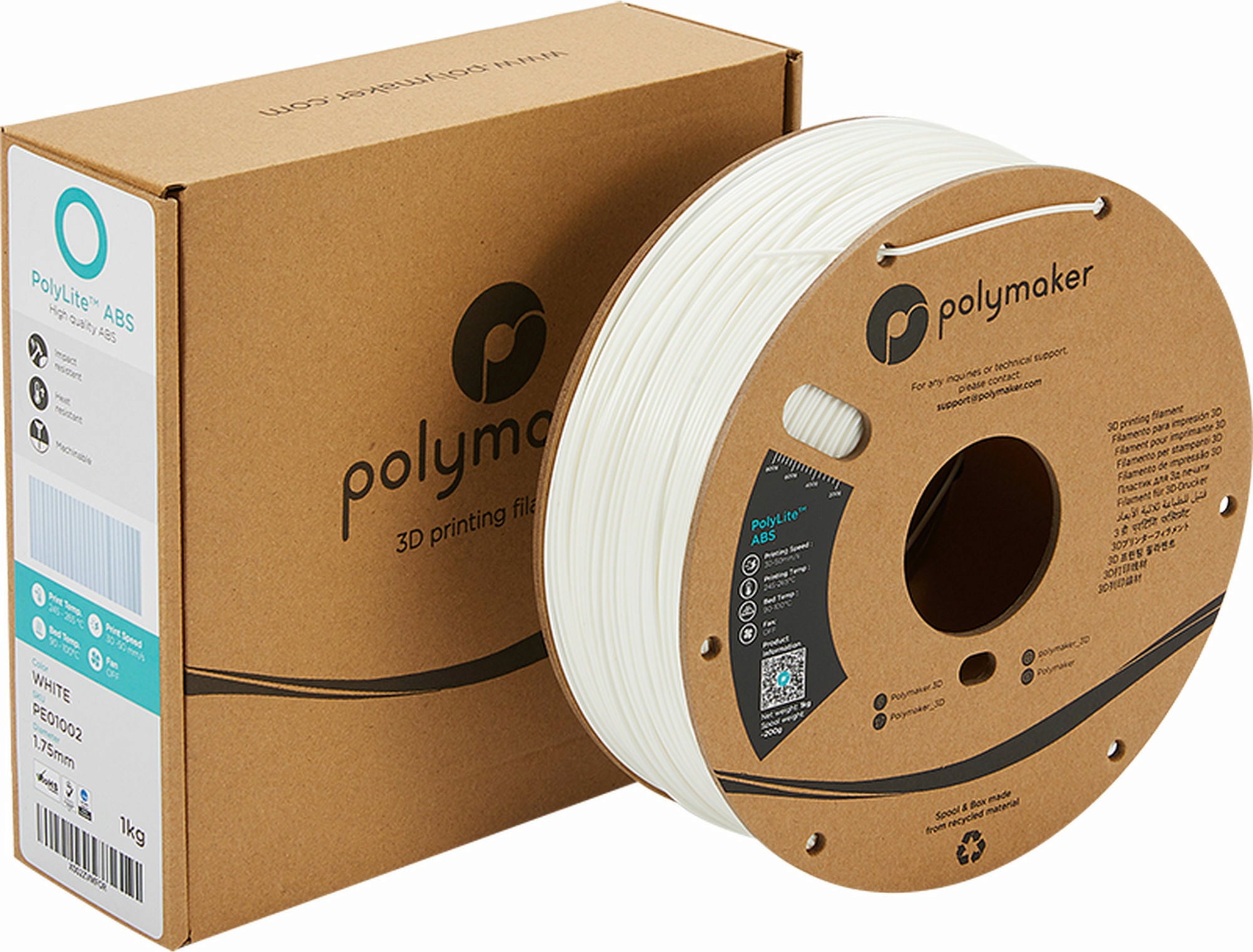 Polymaker PolyLite ABS White
