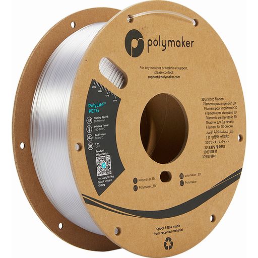 Polymaker PETG de PolyLite Transparente