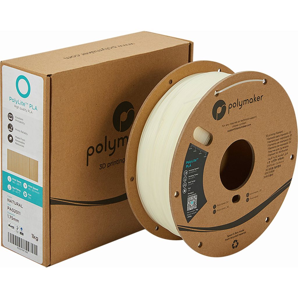 Polymaker PolyLite PLA Natural - 3DJake Nederland