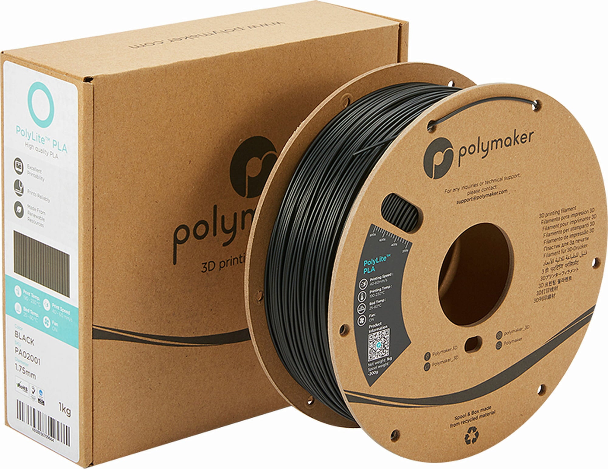 Polymaker PolyLite PLA - Black