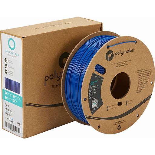 Polymaker PolyLite PLA modra