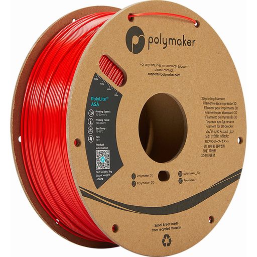 Polymaker PolyLite ASA Червено