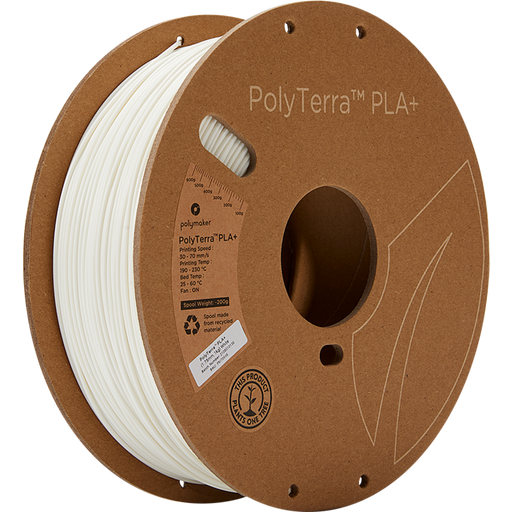 Polymaker PolyTerra PLA+ valkoinen - 1,75 mm