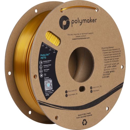 Polymaker PolyLite PETG Gold - 1.75mm