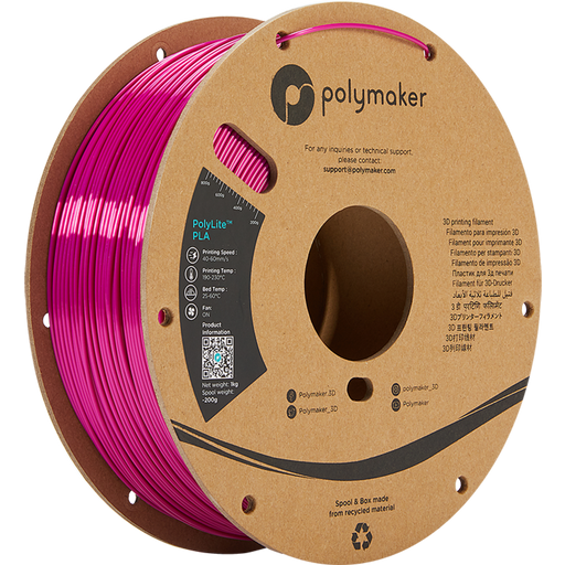 Polymaker PolyLite Silk PLA Magenta - 1,75 mm / 1000 g