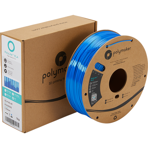 Polymaker PolyLite Silk PLA Blue - 1.75 mm / 1000 g