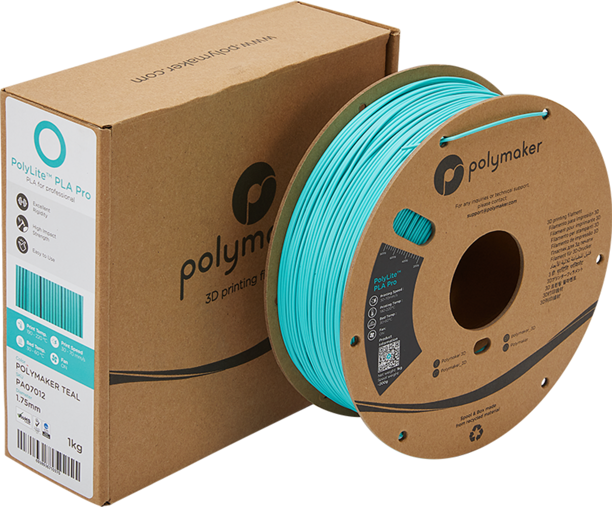 Polymaker PolyLite PLA PRO Teal