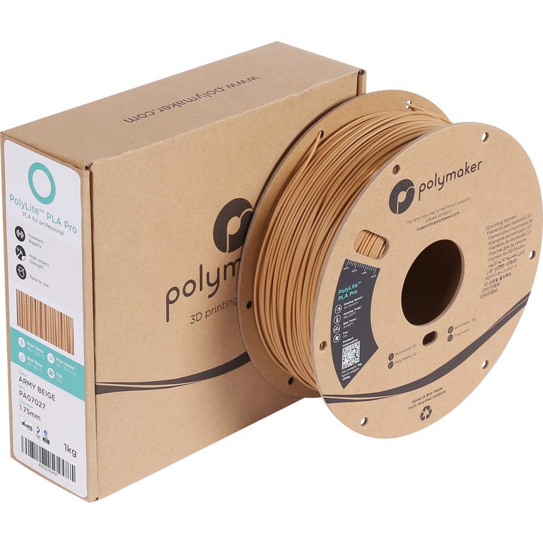 Polymaker PolyLite PLA PRO Army Beige - 3DJake