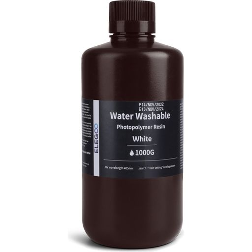 Elegoo Water Washable Resin White - 1.000 g