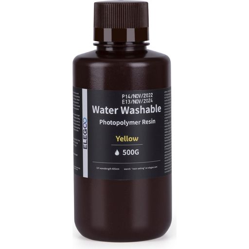 Elegoo Water Washable Resin Yellow - 500 grammi
