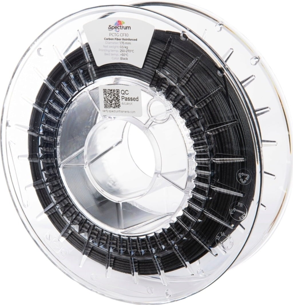 Spectrum PCTG CF10 Black - 1.75mm / 500g
