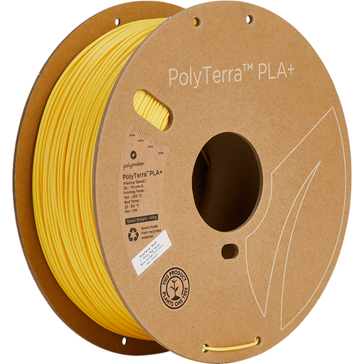 Polymaker PolyTerra PLA+ Jaune - 1,75 mm / 1000 g