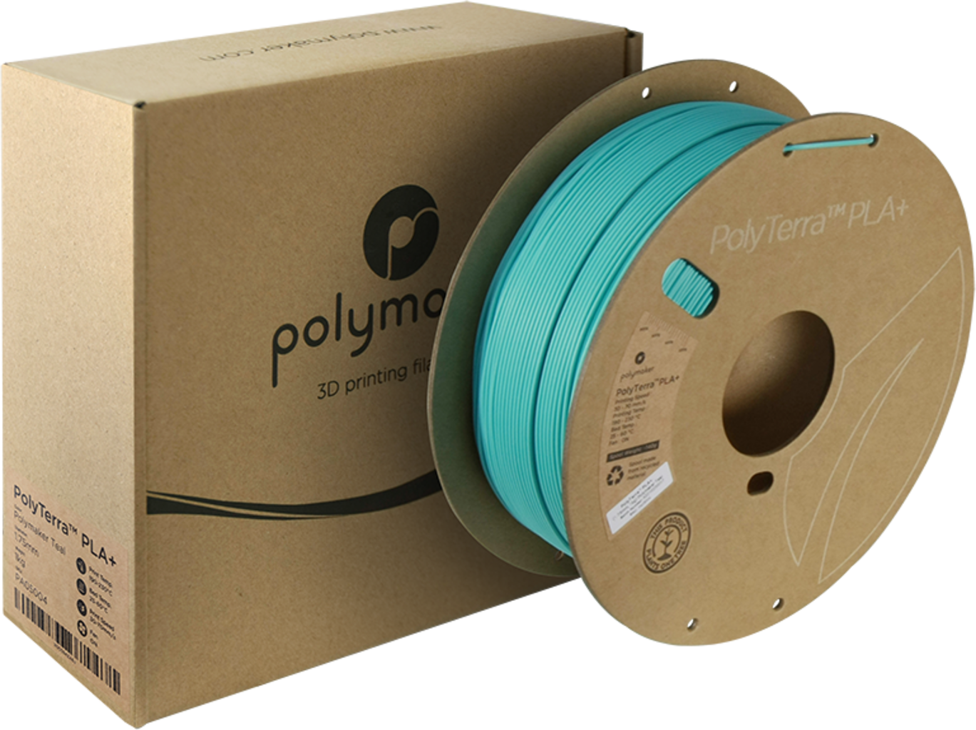 Polymaker PolyTerra PLA+ Teal - 1.75 mm / 1000 g