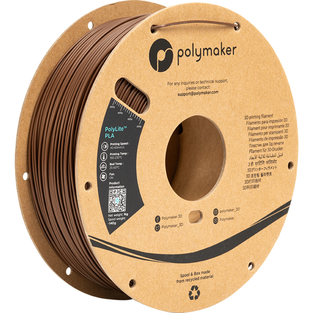 Polymaker PolyLite PLA Brown - 3DJake Hrvatska