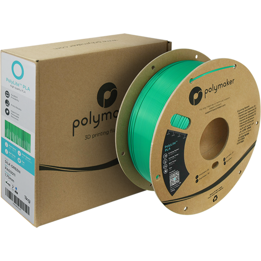Polymaker PolyLite Silk PLA Green - 1,75 mm / 1000 g