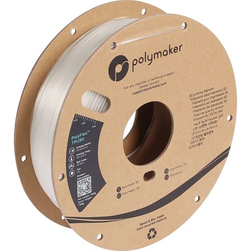 Polymaker PolyFlex TPU90 Clear - 1.75 mm / 750 g