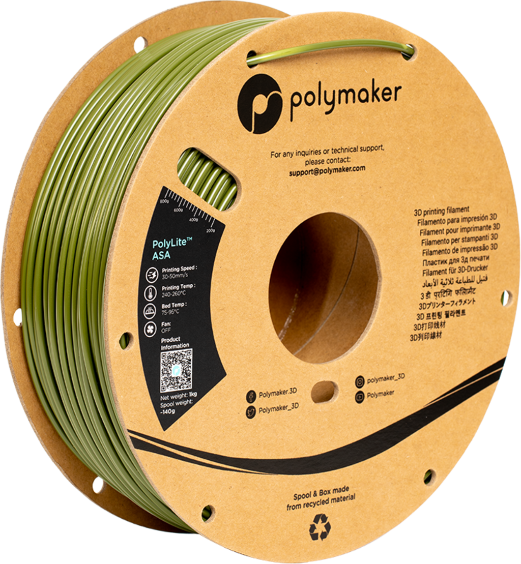 Polymaker PolyLite ASA Army Green - 2,85 mm / 1000 g