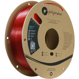 Polymaker PolyLite PETG Translucent Rouge