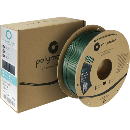 Polymaker PolyLite PETG Vert Foncé - 1,75 mm / 1000 g