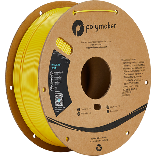 Polymaker PolyLite ASA Jaune - 1,75 mm / 1000 g