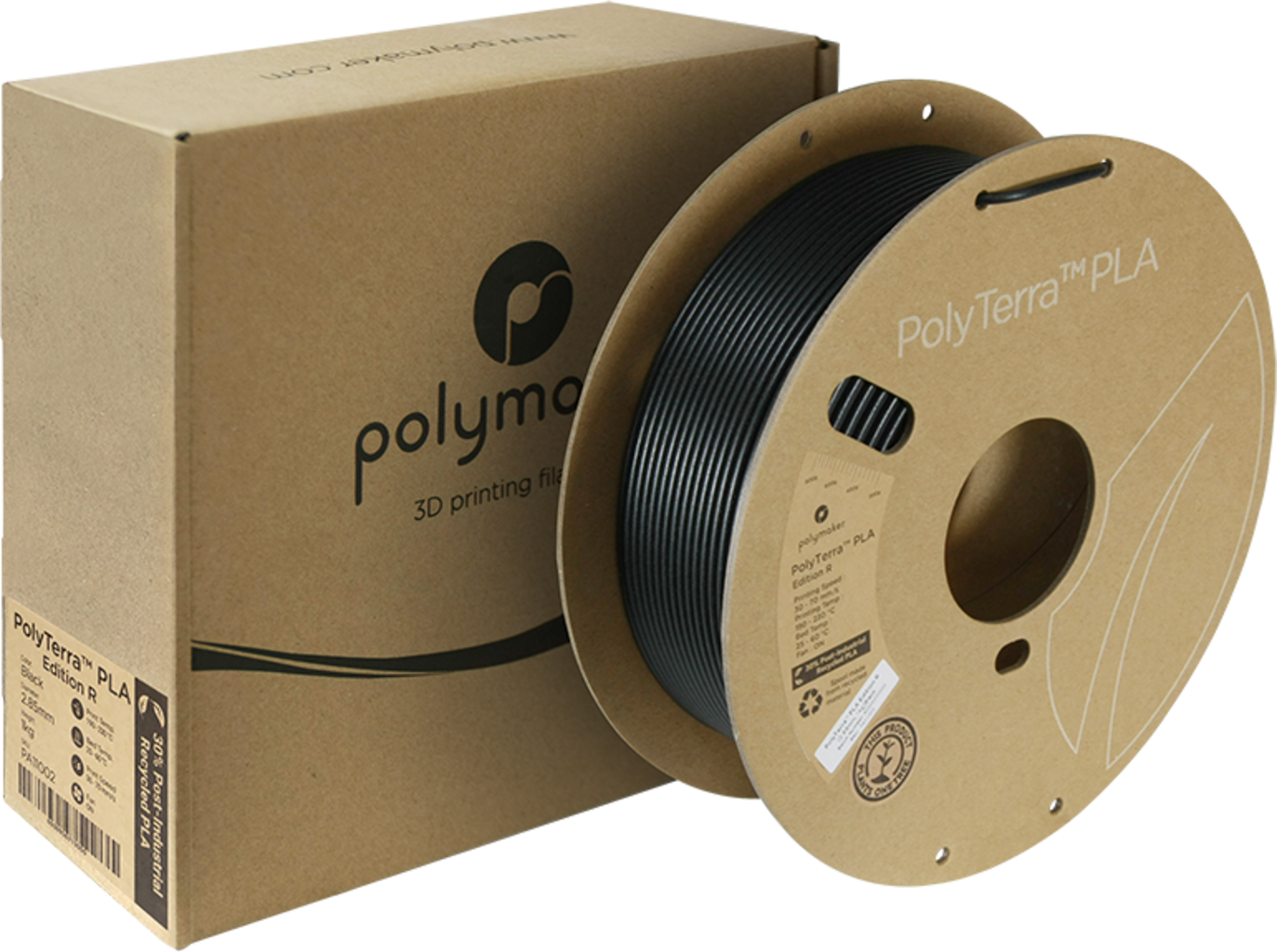 Polymaker PolyTerra PLA Edition R Black - 2,85 mm / 1000 g
