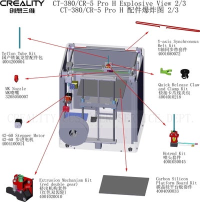 Reservedeler til Creality CR-5 Pro High-Temp