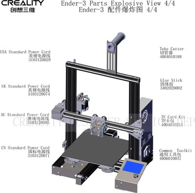 Reservedeler til Creality Ender 3