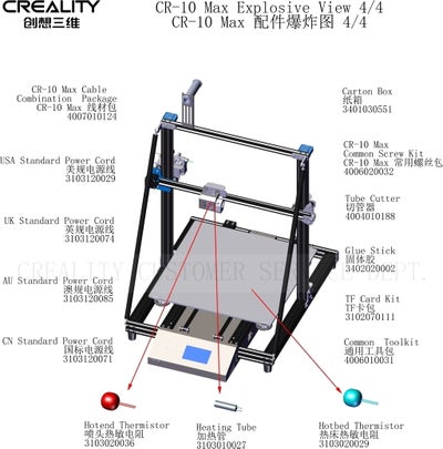 Reservedeler til Creality CR-10 Max