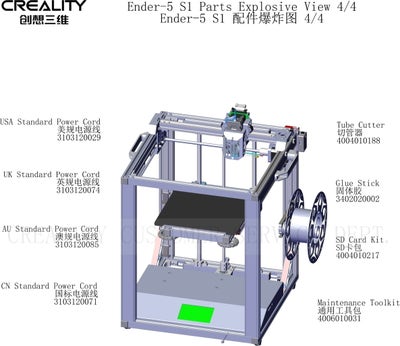 Reservedeler til Creality Ender 5 S1