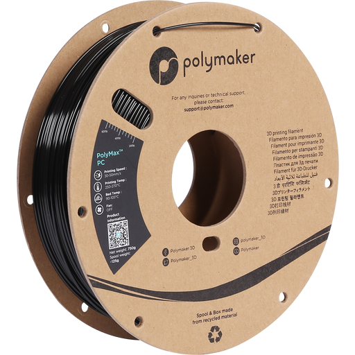Polymaker Polymax PC czarny - 1,75 mm / 750 g