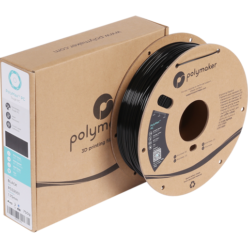 Polymaker Polymax PC Preto - 1,75 mm / 750 g