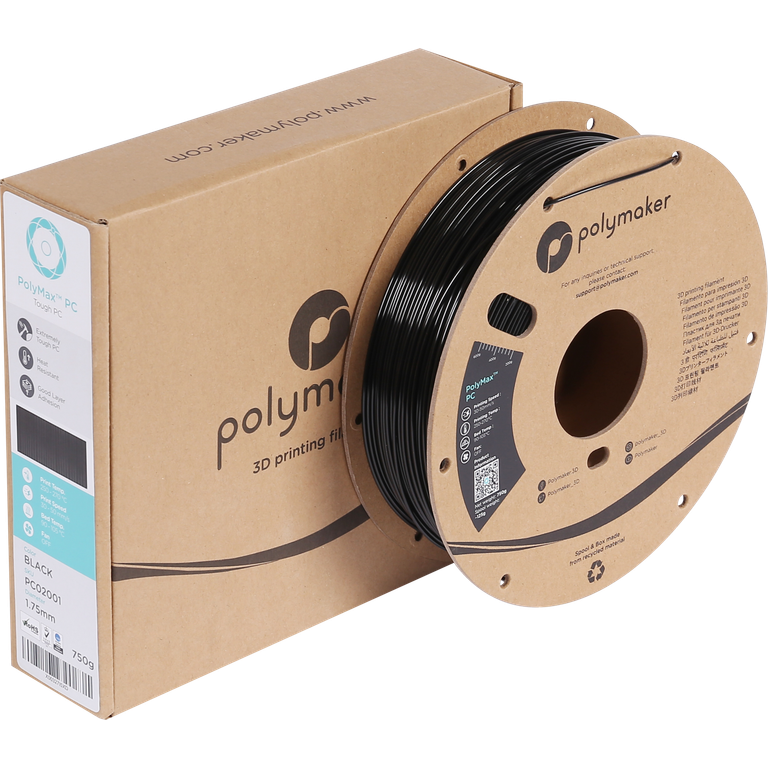 Polymaker Polymax PC Schwarz - 3DJake Deutschland