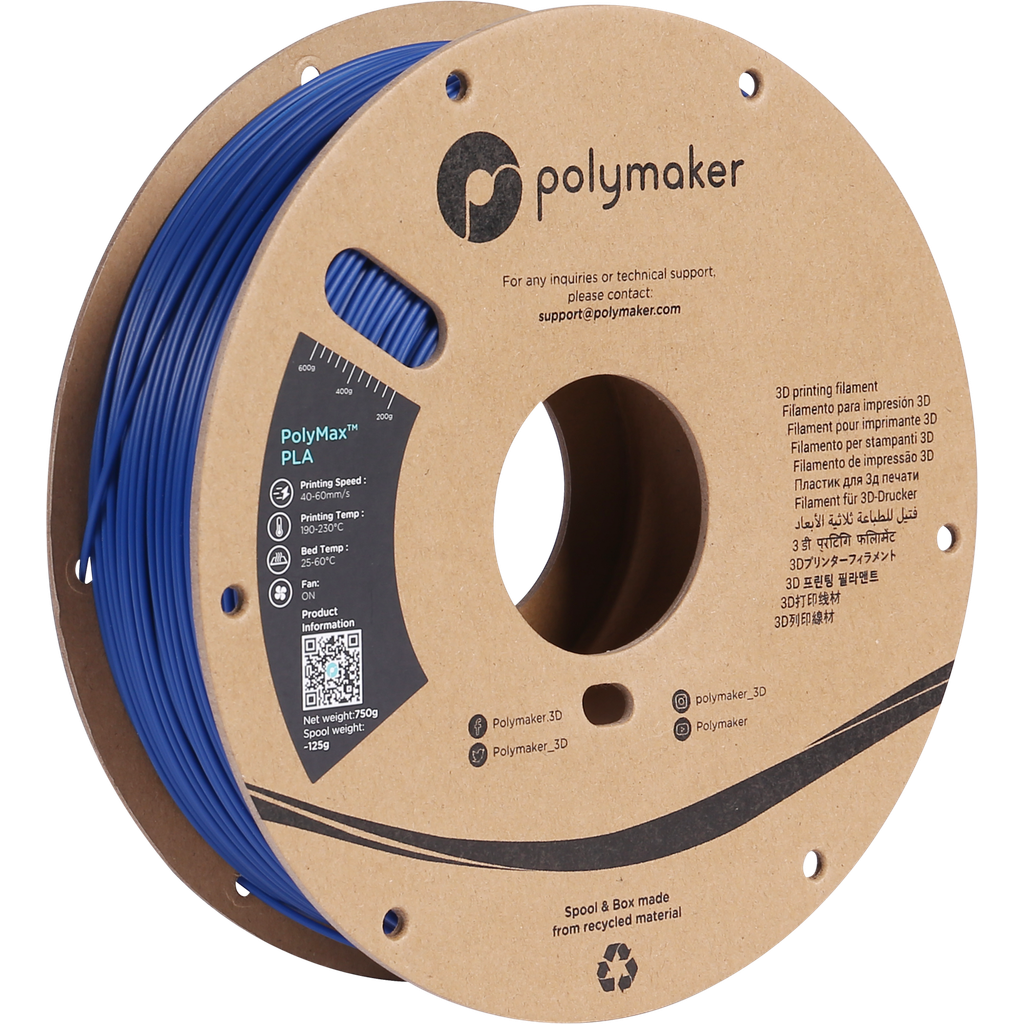 Polymaker PolyMax PLA Blau - 3DJake Schweiz