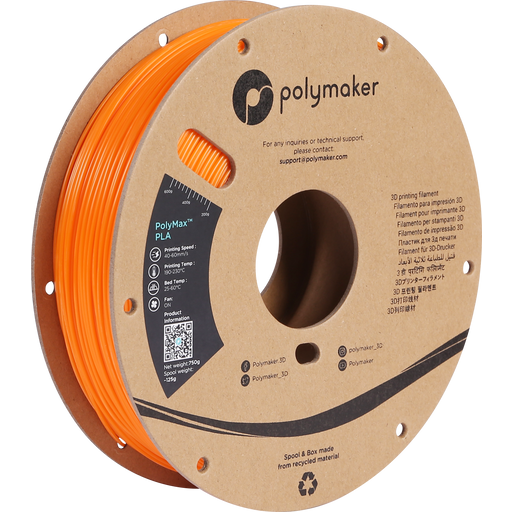 Polymaker PolyMax PLA oranssi - 1,75 mm