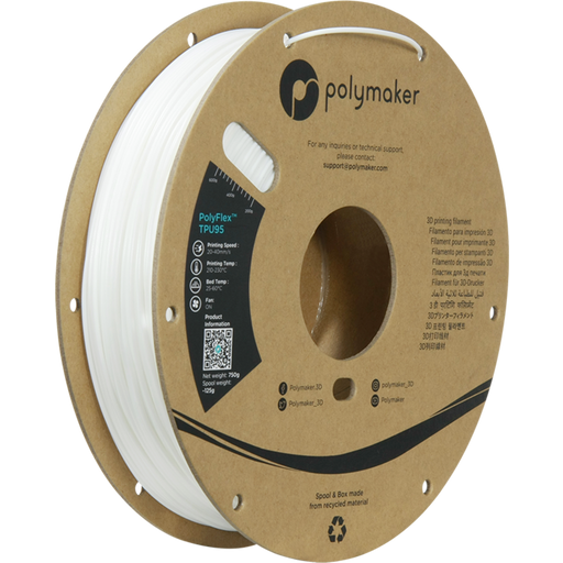 Polymaker PolyFlex TPU95 Blanco - 1,75 mm