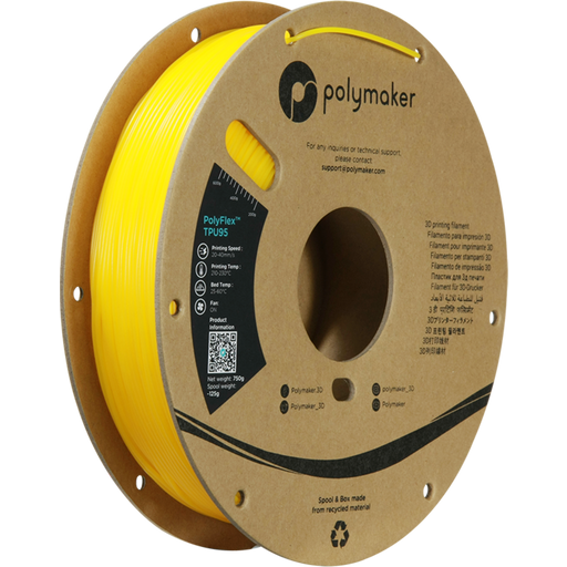 Polymaker PolyFlex TPU95 Yellow - 1.75mm