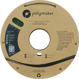 Polymaker PolyLite PLA Sparkle Tummanvihreä